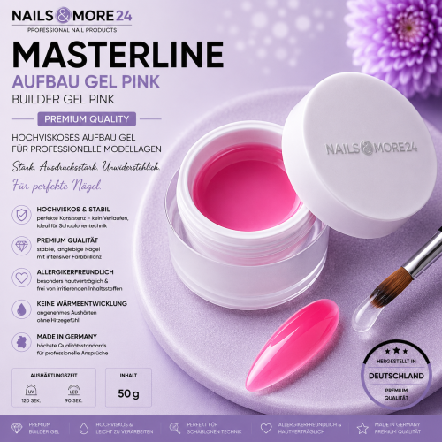 Builder Gel - Pink | Masterline premium quality | 50g